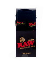 Load image into Gallery viewer, A pair of black RAW Socks.
