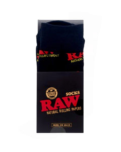 A pair of black RAW Socks.