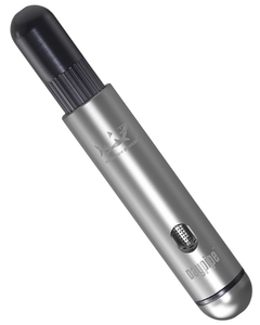 A graphite Daypipe Steel Hand Pipe with an open chamber.