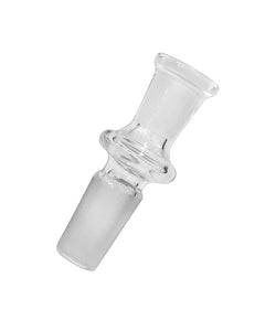 A 14mm Male to 10mm Female Straight Glass Adapter.