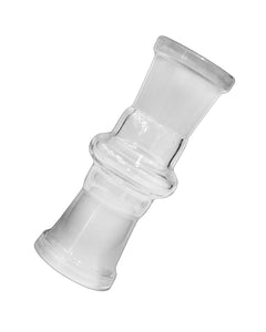An 18mm Female to 18mm Female Straight Glass Adapter.
