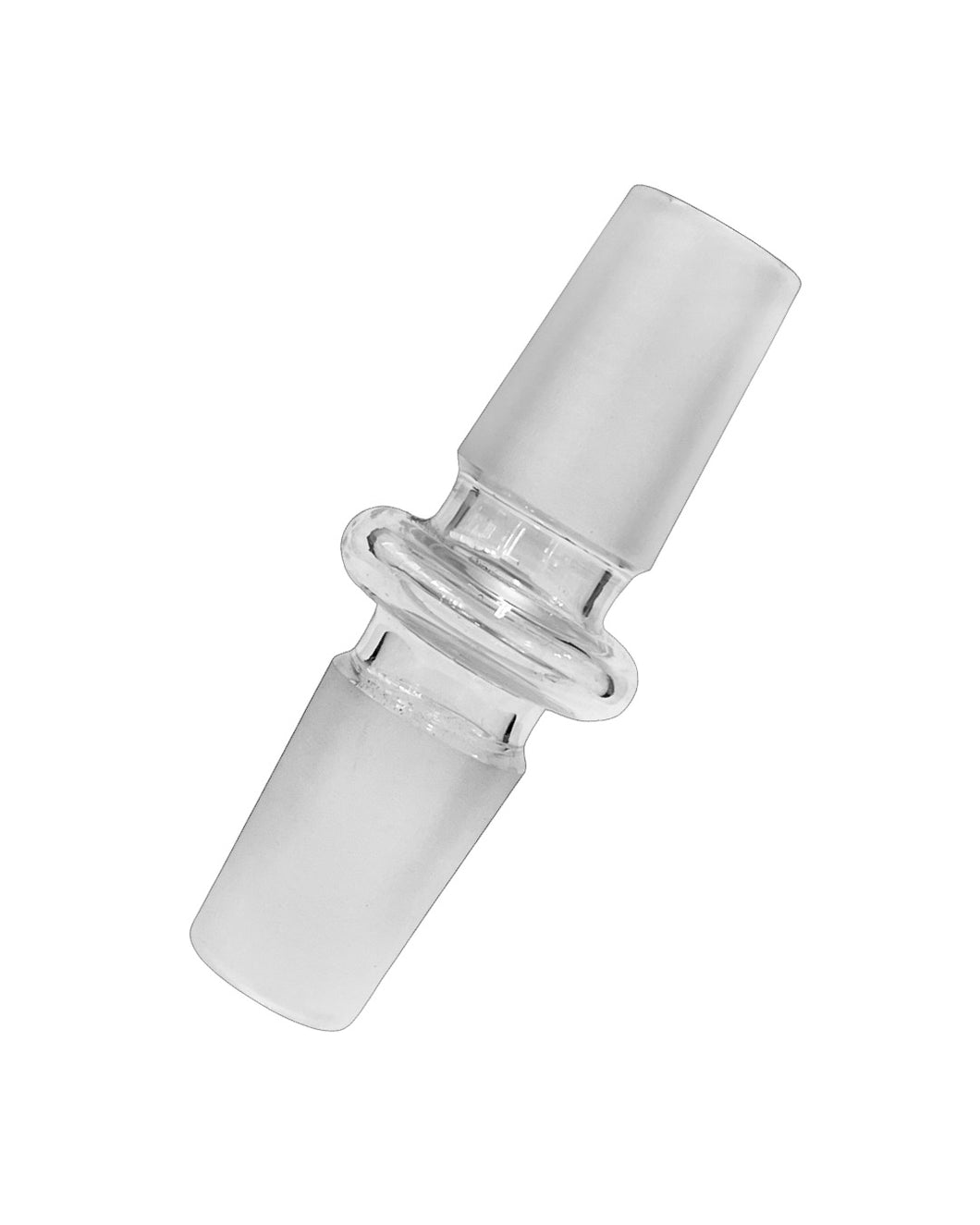 An 18mm Male to 18mm Male Glass Adapter.