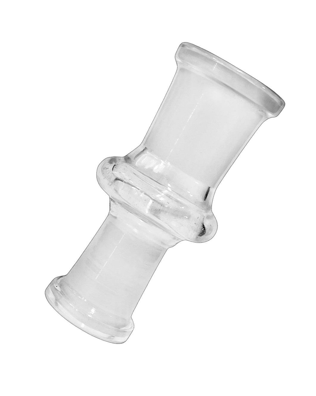 A 14mm Female to 18mm Female Straight Glass Adapter.