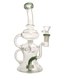 Dual Chamber Double Perc Recycler Rig