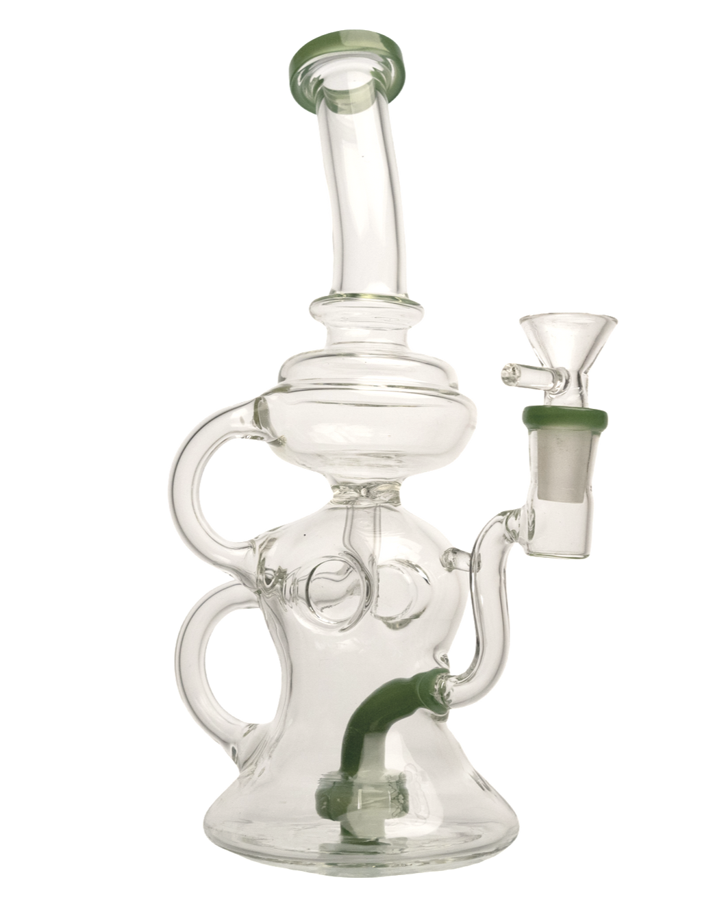 Dual Chamber Double Perc Recycler Rig