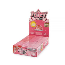 Load image into Gallery viewer, A box of Cotton Candy Juicy Jay&#39;s Classic 1 1/4 Rolling Papers.
