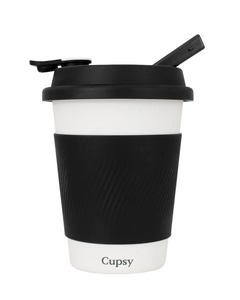 An open Cupsy Coffee Cup Bong.