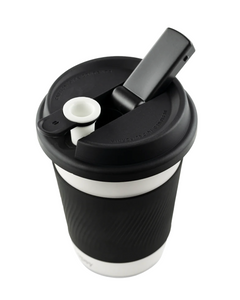 An open Cupsy Coffee Cup Bong.