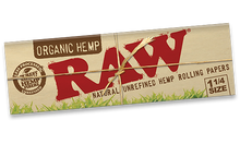 Load image into Gallery viewer, Raw Organic Hemp 1 1/4 Rolling Papers
