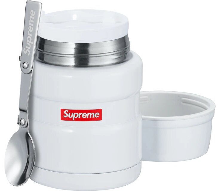 Supreme Thermos Stainless King Food Jar and Spoon White