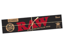 Load image into Gallery viewer, Raw Black Kingsize Slim Classic Rolling Papers
