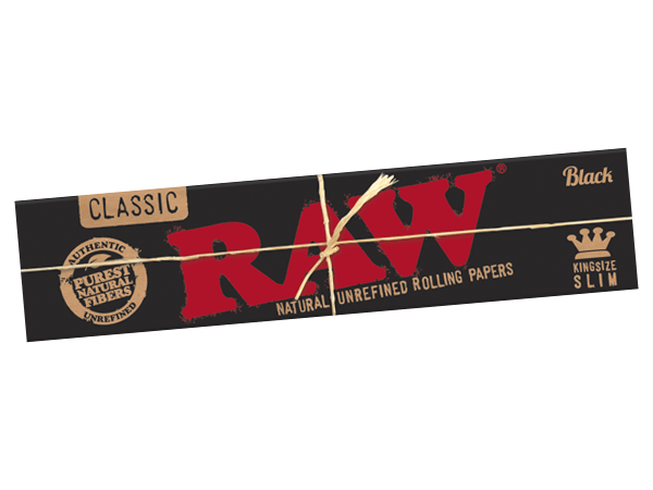 Raw Black Kingsize Slim Classic Rolling Papers