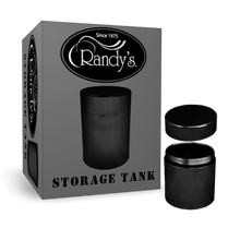 Load image into Gallery viewer, A black Randy&#39;s 45mm Aluminum Storage Tank.
