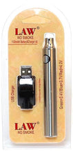 Load image into Gallery viewer, LAW No Smoke 510 Battery and Charger Kit
