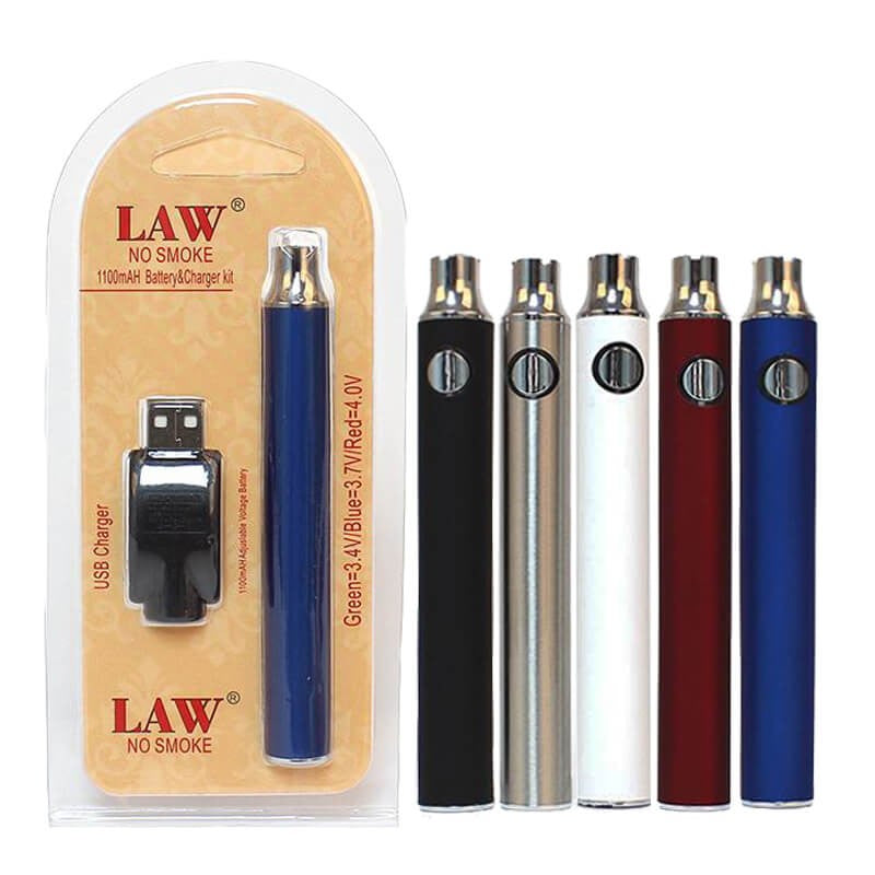 LAW No Smoke 510 Battery and Charger Kit – Smoke Glass Vape