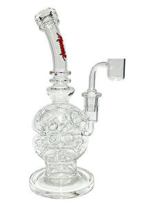 A Holy Mother Fab Egg Rig with a red logo.