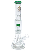 Load image into Gallery viewer, A green Encore Pounder Pipe.

