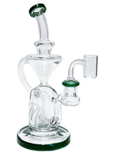 Load image into Gallery viewer, A green Monark Double Chamber Recycler Rig.
